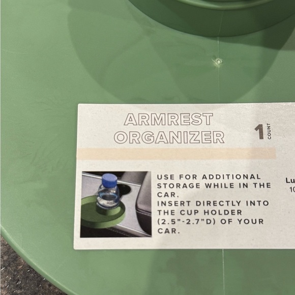 Green Armrest Organizers 2 - Picture 2 of 2